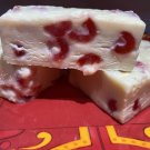 White Chocolate Cherry Fudge  *nut free* 1 pound