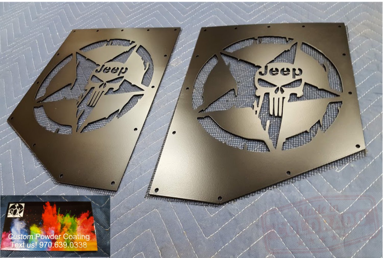 8401 fits JEEP CHEROKEE HOOD VENTS XJ MJ ZJ WJ VENTS Punisher Powder