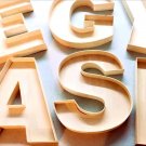 8" / 22 cm Decorative Wooden Fillable Letters / Numbers Freestanding