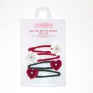 GYMBOREE NWT Mountain Cabin Heart/Flower Hair Clips
