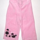 GYMBOREE NWT Tres Chic Pink Velour Pants 18-24m