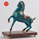 blue   Pure copper horse ornaments and successful copper crafts