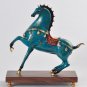blue   Pure copper horse ornaments and successful copper crafts