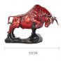 Bronze bull decoration Red Bull Wall Street Bull
