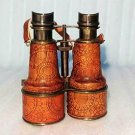 Antique Brass Binocular Cherry/Brown Color Victorian Marine replica
