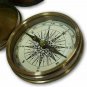 Antique Brass Compass Robert Frost Vintage Poem Engraved Navigation Compass