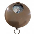 Antique Brass Nautical Flat Compass Vintage Desktop Decorative Item 3"