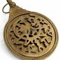 Antique Brass Astrolabe English Globe Navigation Astrological Calendar