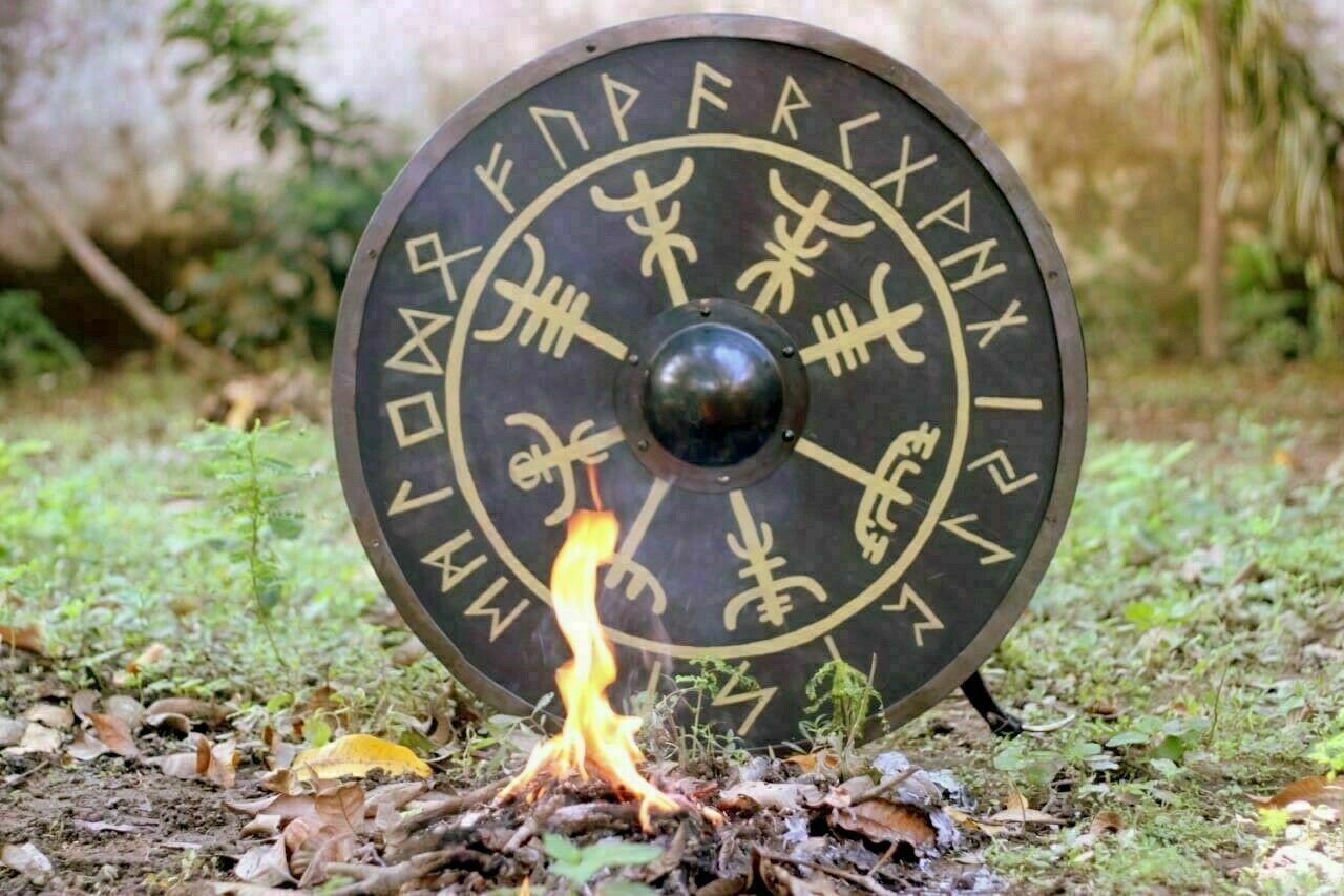 Medieval Viking Shield Battle-Ready Shield Best Wooden 24'' handmade Shield