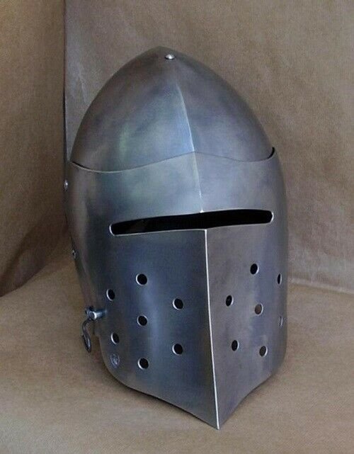 Collectible Medieval Visor Helmet - Battle Ready Helmet full usable Knight