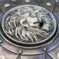 Medieval Handcrafted King Lion Face Shield 22" Metal Round Shield