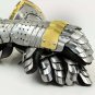 Gauntlet Gloves Armor Pair with Brass Accents ~Medieval Knight Crusader Gloves
