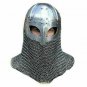 Viking Helmet with chainmail Medieval Norman Knight Battle Armor Costume Helmet