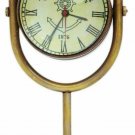 Nautical Desk Clock Antique Brass Table Clock Stand Hanging Desk Decor Watch