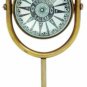 Nautical Desk Clock Antique Brass Table Clock Stand Hanging Desk Decor Watch