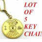 Antique vintage brass key ring 100 year calender nautical keychain gift item
