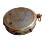 Antique vintage brass flat compass London Dollond Maritime collectible compass
