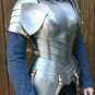 Medieval Half Body Armor Suit 18 GA SCA Steel Plate Lady W Cuirass Puldrons LS14