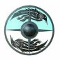 Medieval Viking Shield Painted Raven Design Handmade Wooden 24 Inches Round