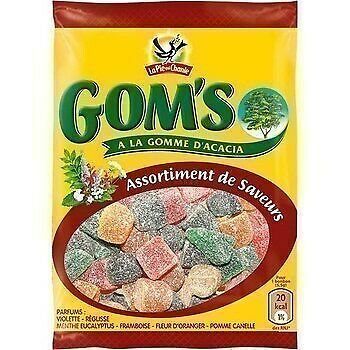 lot 3 Gom's candies assortment of flavors 140 g the singing pie