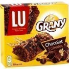 lot 3 x 6 bars 5 cereals chocolate 125 gr grany lu