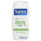 lot 3 SANEX - Zero 0% Kids Shower gel for children without soap Body and hair 500 ml