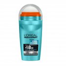 lot 3 L'OREAL MEN EXPERT long-lasting freshness deodorant roll on 50 ml