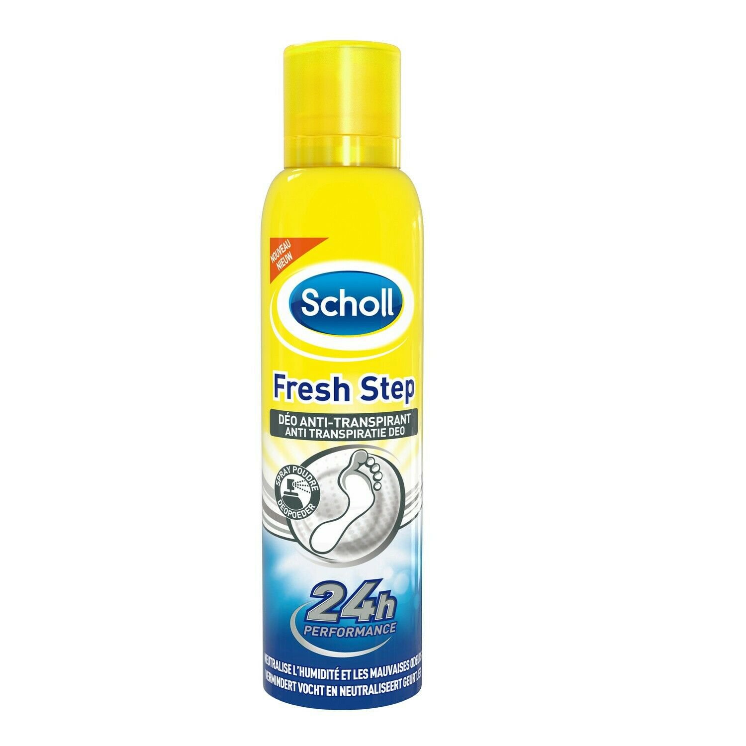 SCHOLL Fresh Step 24h powder deodorant 150 ml