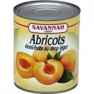 lot 3 Half-fruit apricots in light syrup 475 g net drained savanah