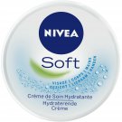 Lot 3 Soft moisturizing cream face body hands NIVEA 100 gr