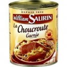lot 3 sauerkraut garnished 800 gr william saurin