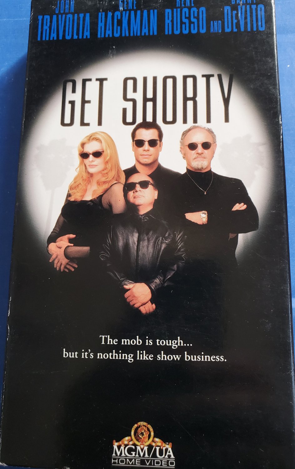 Get Shorty VHS Video Tape John Travolta Gene Hackman Rene Russo Danny DeVito