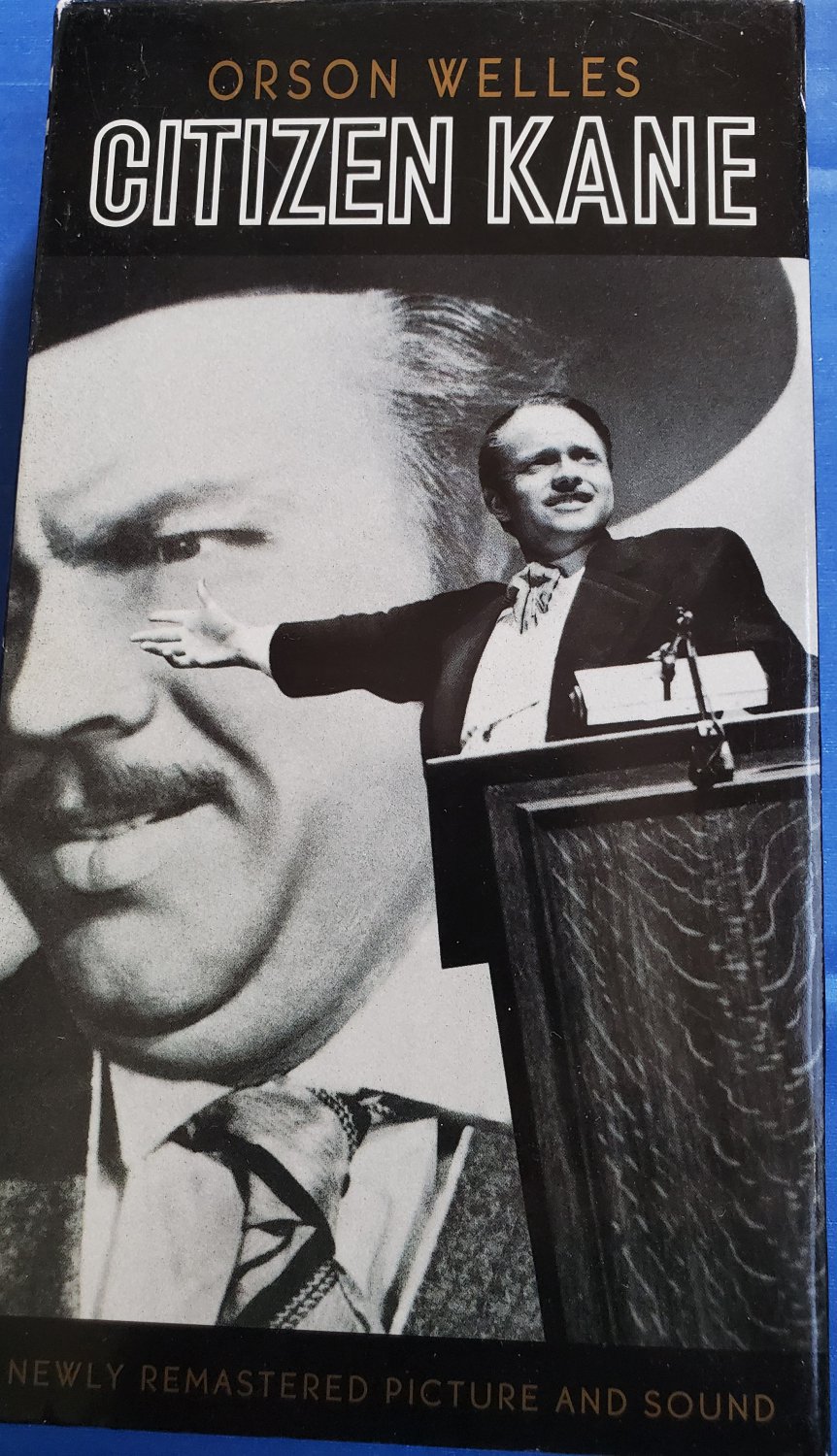Citizen Kane Remastered Movie VHS Video Tape Orson Welles Black and White