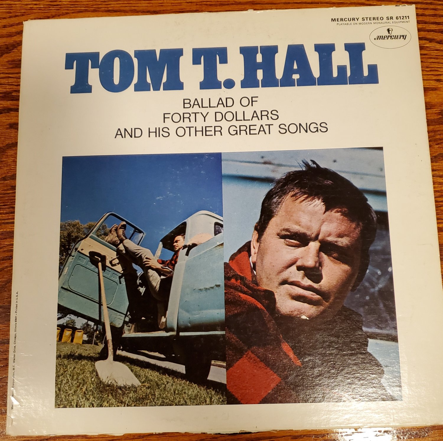 Tom T Hall Ballard Of Forty Dollars & His Other Great Songs 33 RPM Gusto Record Album LP 1969