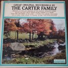 Great Original Recordings By The Carter Family 1963 33 RPM Vinyl Record LP