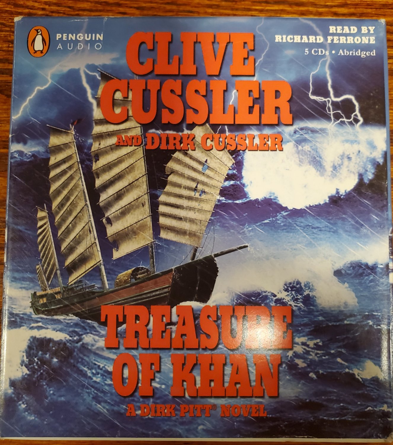 Clive Cussler Dirk Cussler The Treasure of Khan Audio Book CD A Dirk Pitt Novel