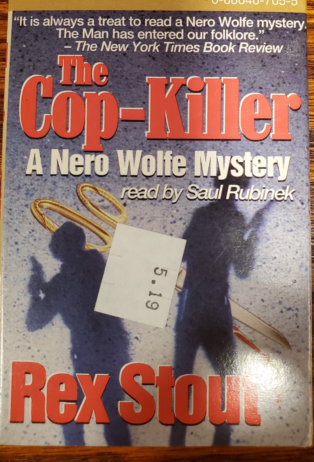 Audiobook Rex Stout The Cop-Killer A Nero Wolfe Mystery Cassette Tape Audio Book