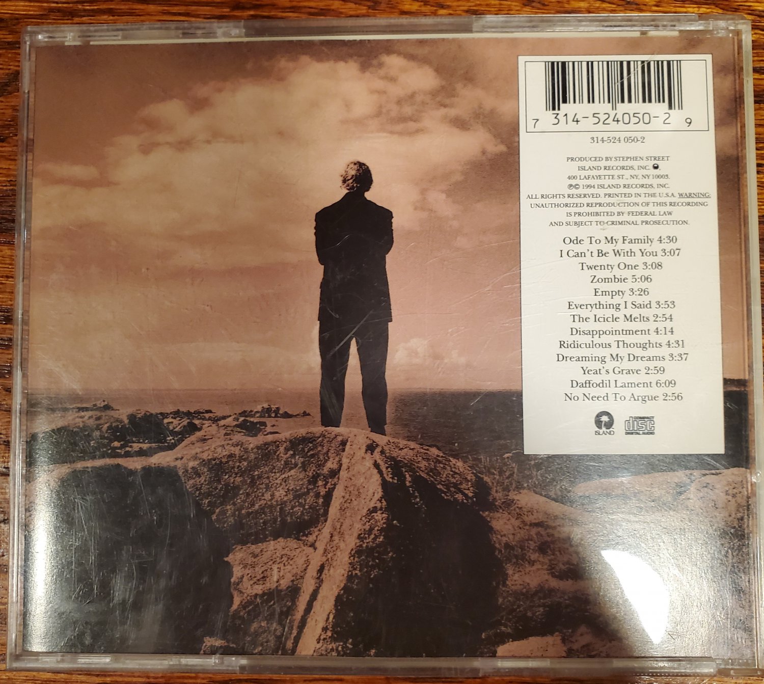 The Cranberries No Need To Argue CD Compact Disc