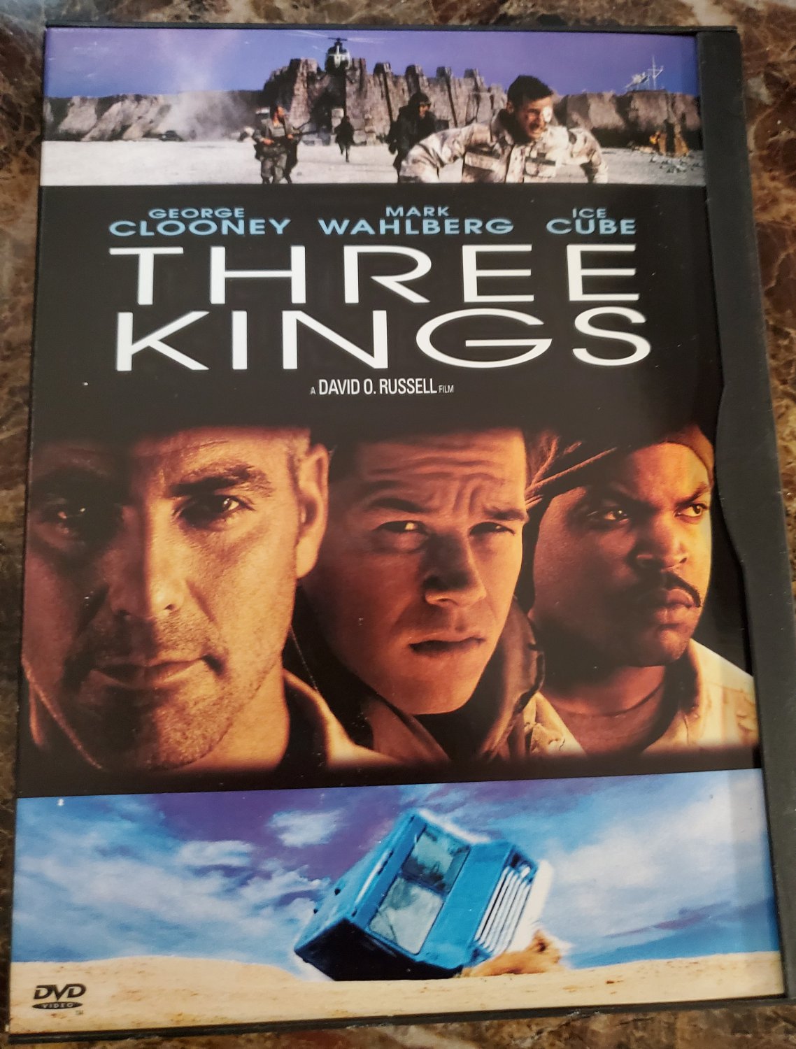 Three Kings DVD George Clooney Mark Wahlberg Ice Cube Black Comedy Gulf War Movie