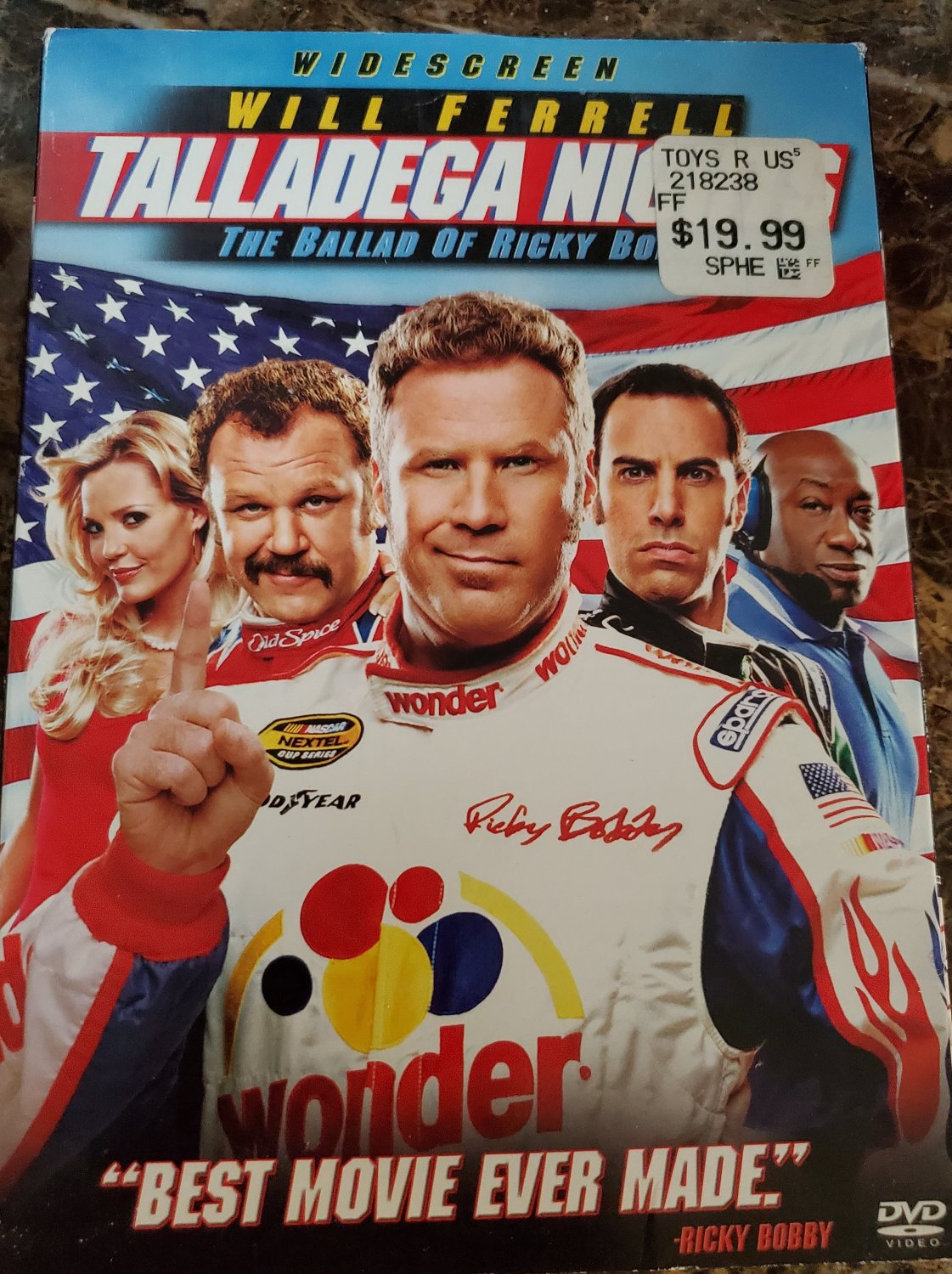 Talladega Nights The Ballad of Ricky Bobby DVD Will Ferrell John C