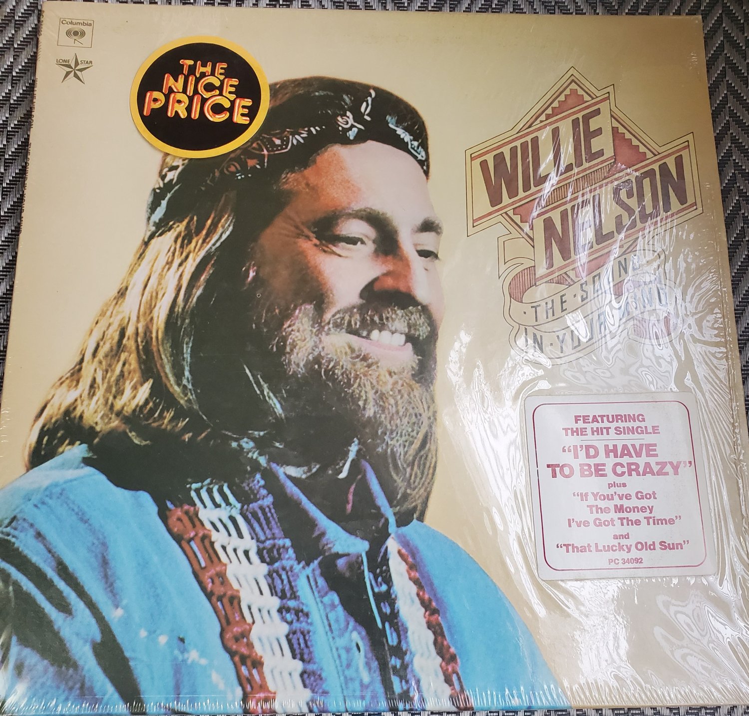 Willie Nelson The Sound In Your Mind 33 RPM Vinyl Record LP 1976