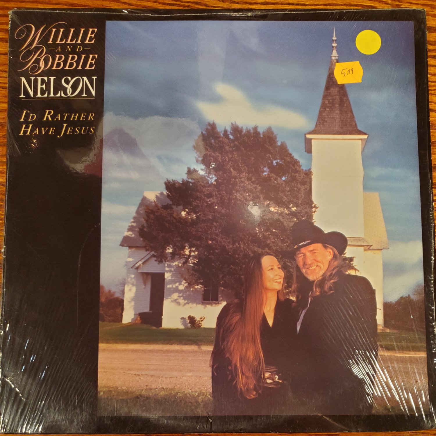 Willie Nelson & Bobbie Nelson I’d Rather Have Jesus 33 RPM Vinyl LP Record Gospel