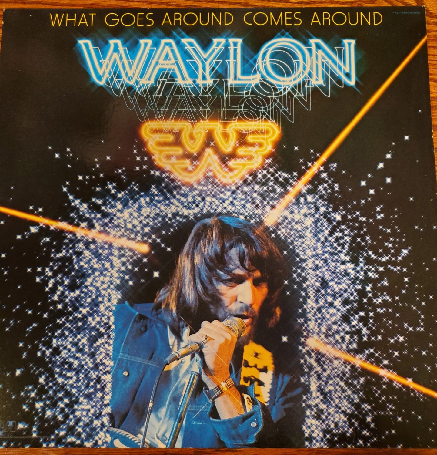 Waylon Jennings What Goes Around Comes Around 33 RPM Vinyl LP Record