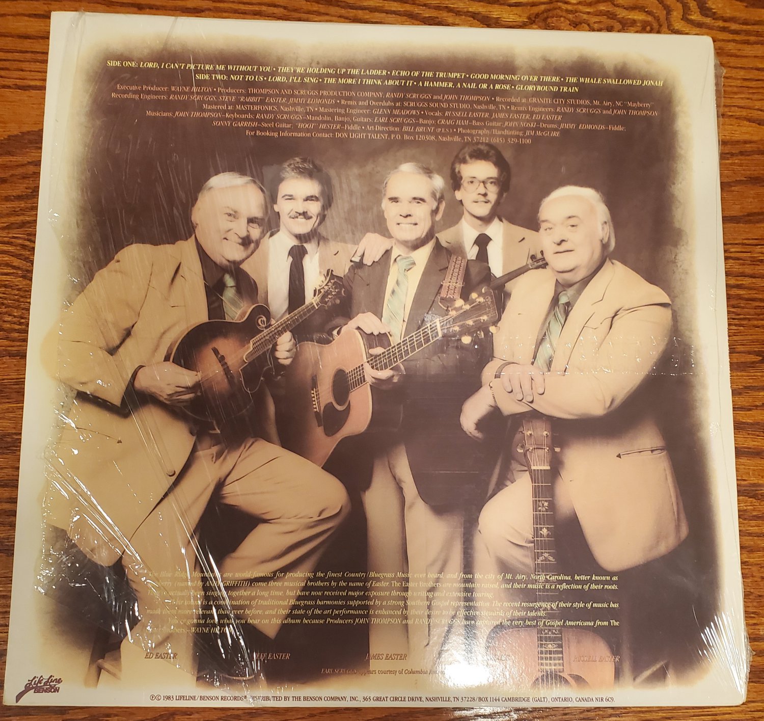 The Easter Brothers Self Titled Gospel Bluegrass 33 RPM Vinyl LP Record