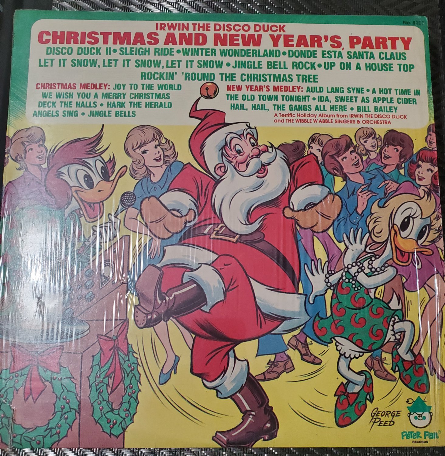 Irwin The Disco Duck Christmas & New Year Party 33 RPM Vinyl LP Record 1977