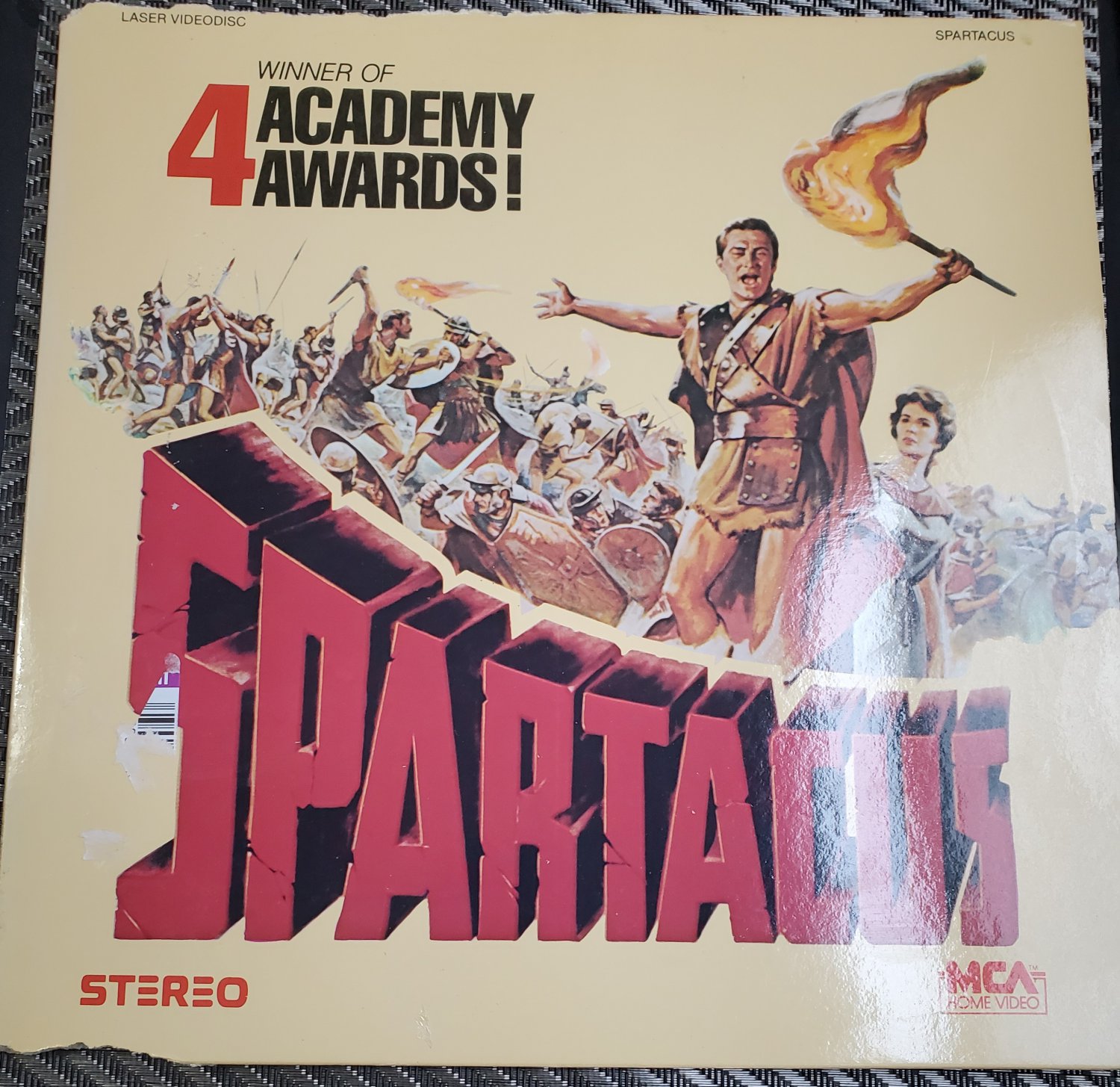 Video Laserdisc Spartacus Kirk Douglas Peter Ustinov Tony Curtis