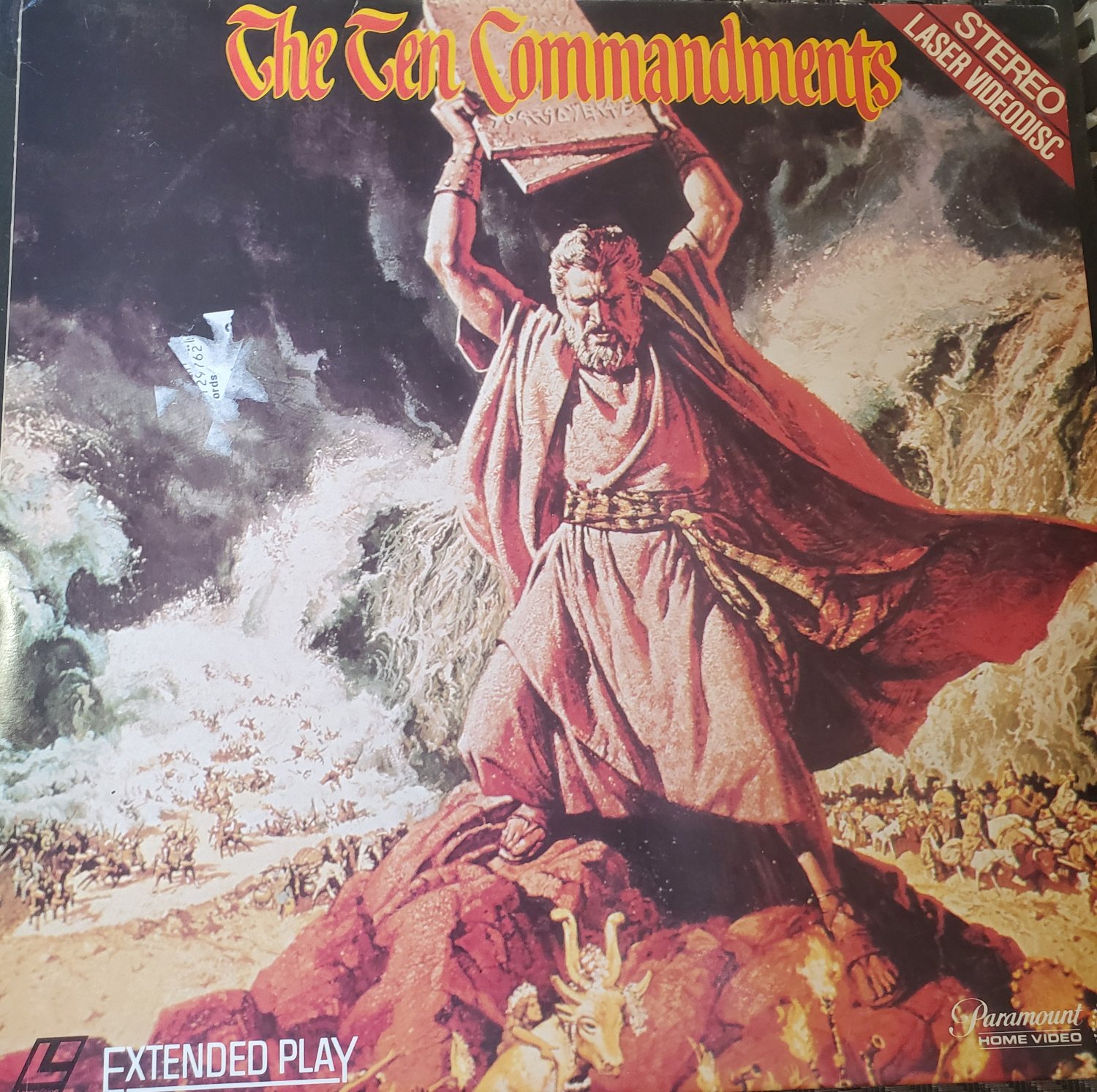Video Laserdisc The Ten Commandments Charlton Heston