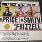 Ray Price Carl Smith Lefty Frizzell Greatest Western Hits 1959 LP 33 RPM Record Vinyl