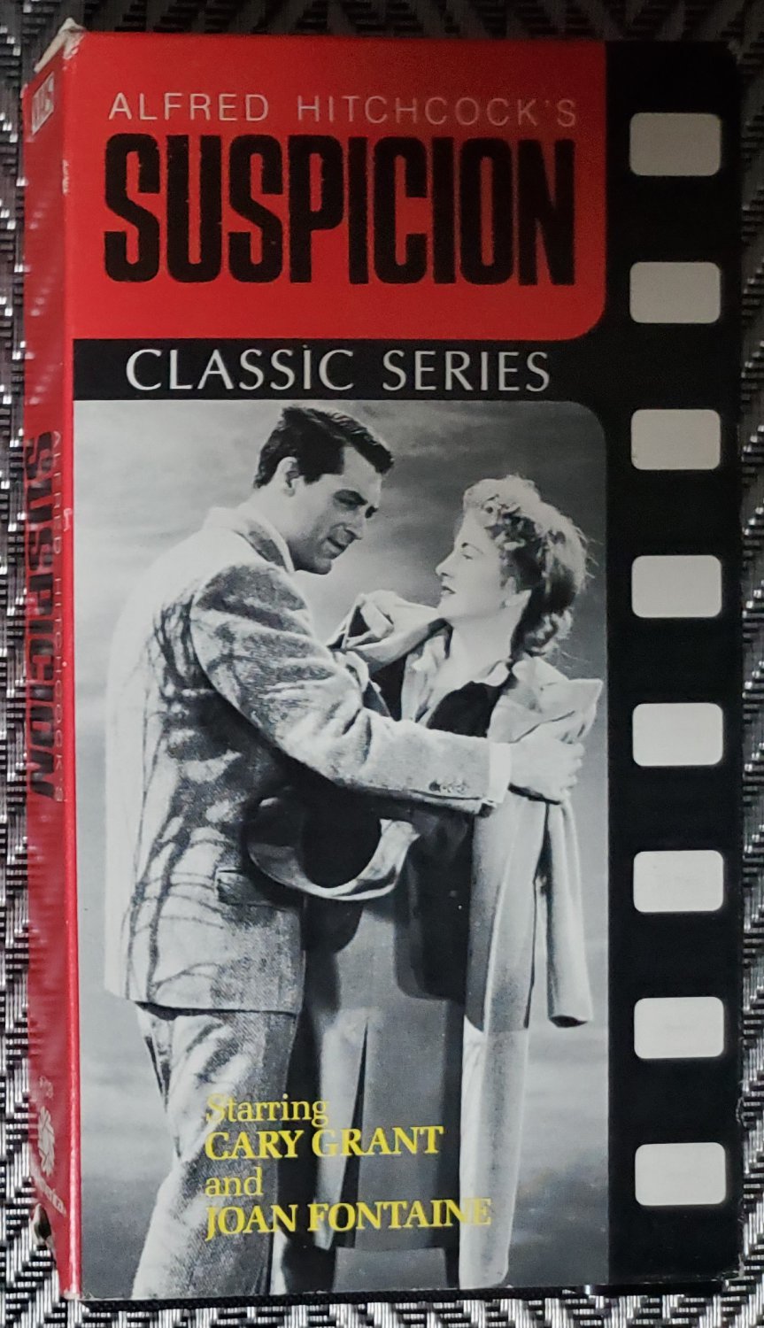 Video Tape VHS Alfred Hitchcockâ��s Suspicion Black & White Cary Grant Joan Fontaine