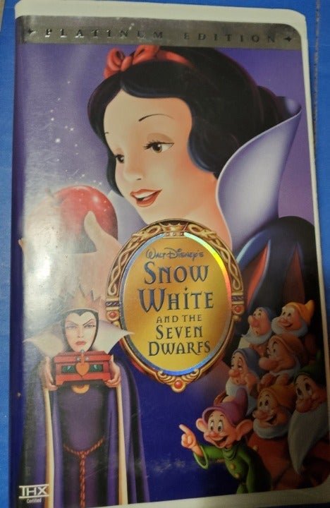 Movie Video Tape Disney Platinum Edition Snow White & The Seven Dwarves VHS